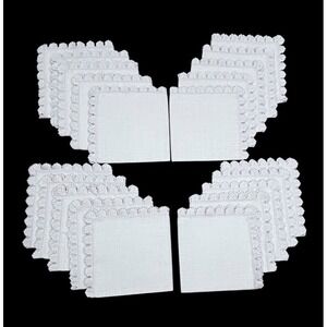 Linen Napkins 16x16 Ivory Bridal 20 Total‎